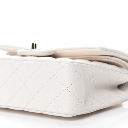 Chanel Caviar Quilted Small Double Flap White 7 of 11