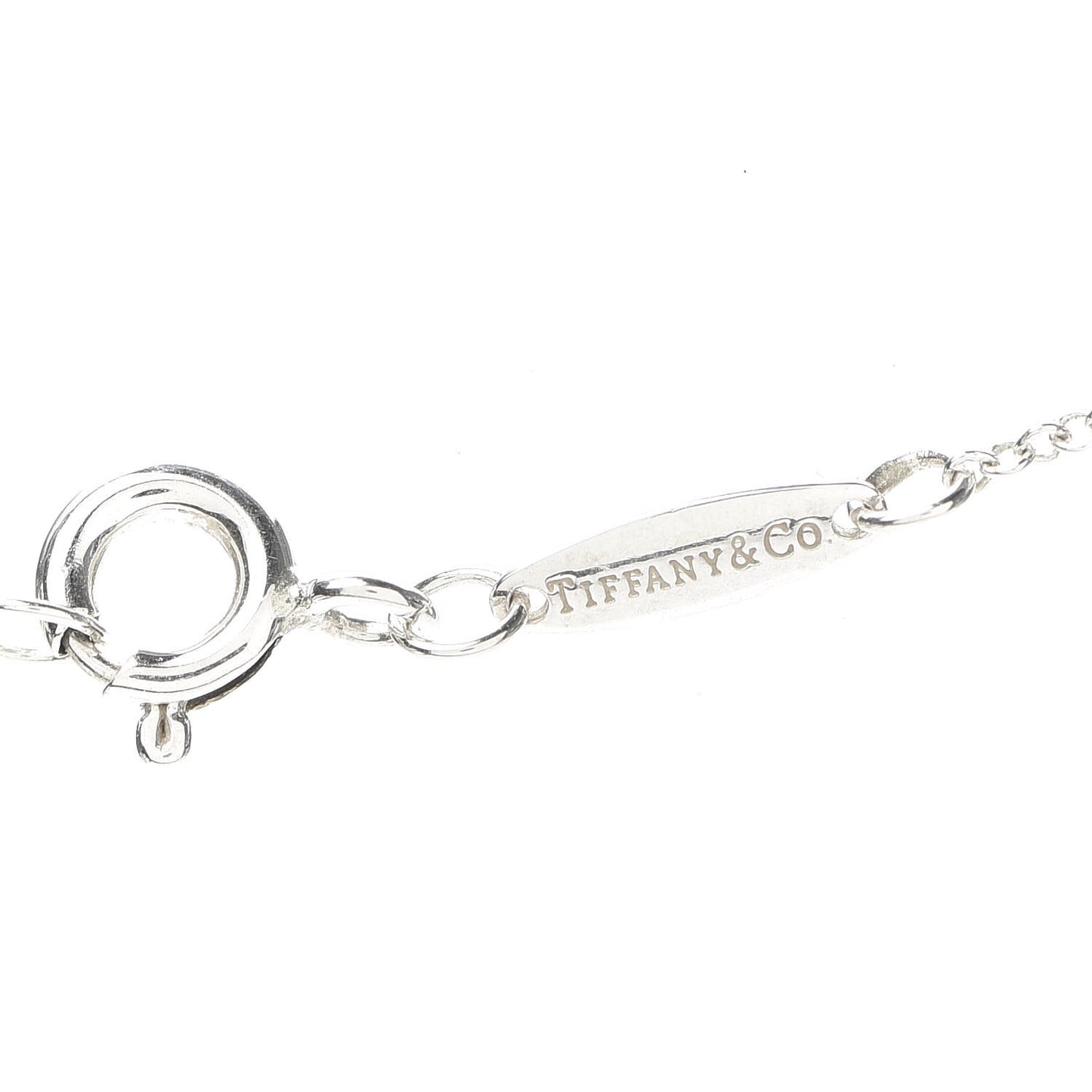 Sterling Silver Diamond .05ct Elsa Peretti Diamonds by the Yard Pendant Necklace