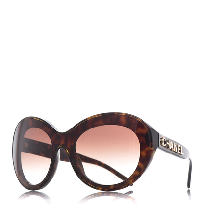 Chanel Shield Sunglasses 71281 Dark Tortoise 1 of 8
