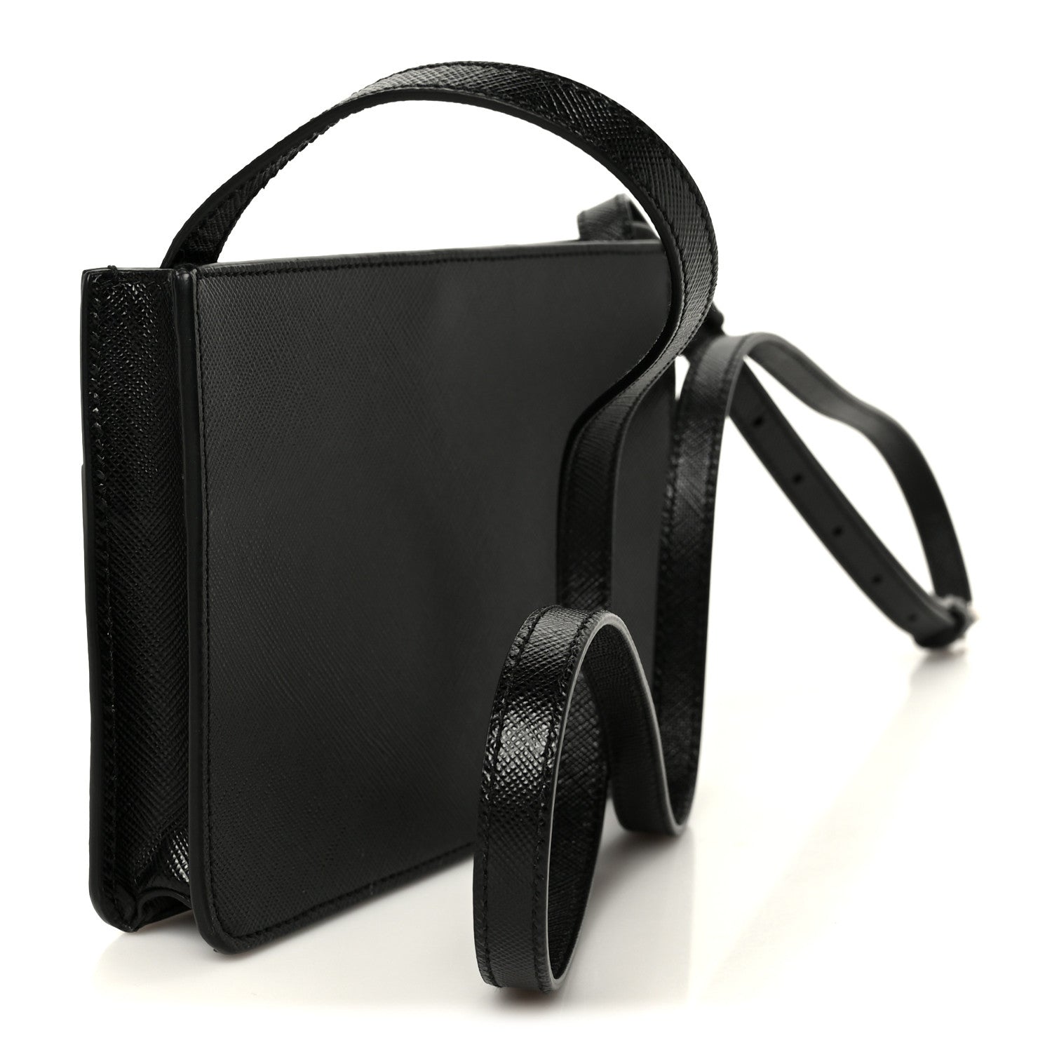 Prada Saffiano Crossbody Bag Black 3 of 11