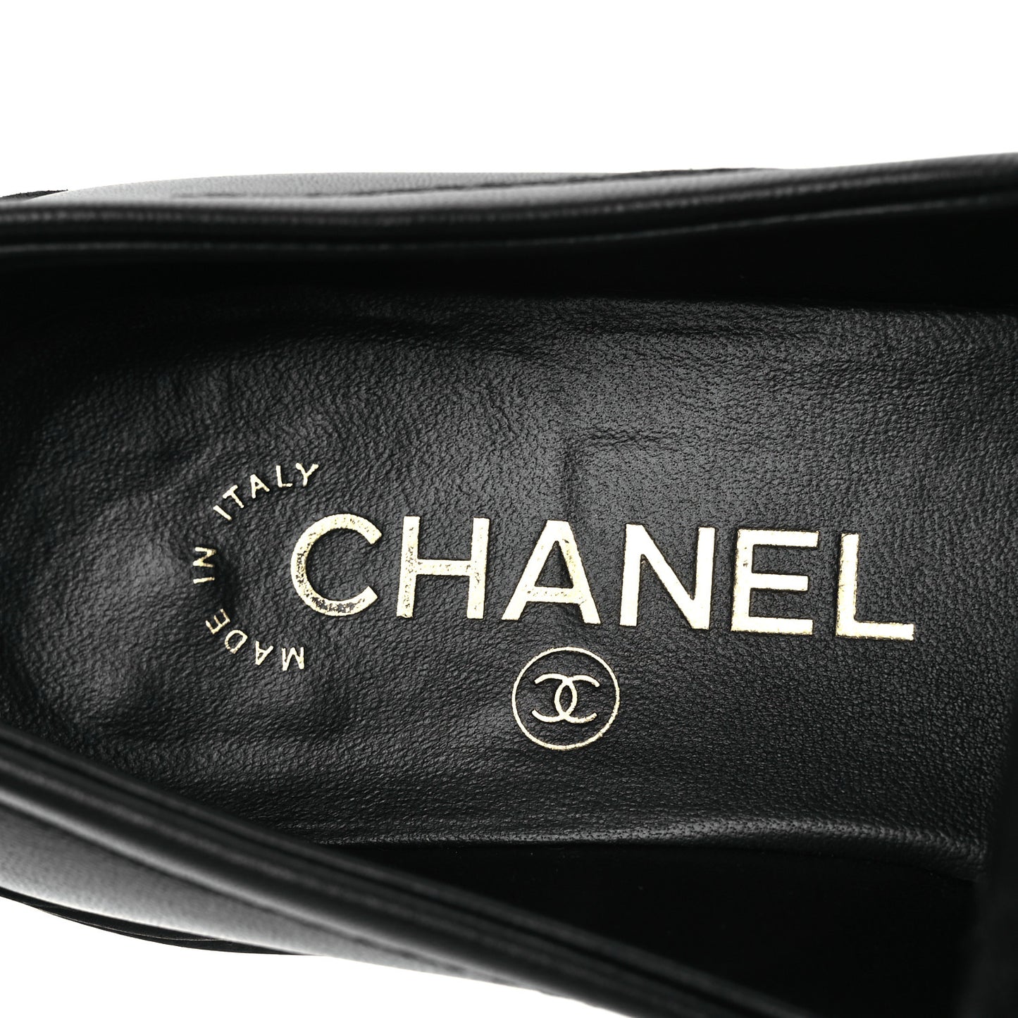Lambskin Quilted CC Turnlock Loafers 37.5 Black