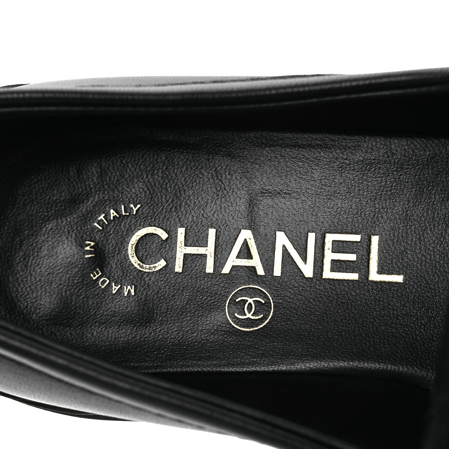 Chanel Lambskin Quilted CC Turnlock Loafers 37.5 Black 9 of 12