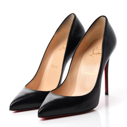 Christian Louboutin Shiny Nappa Pigalle Follies 100 Pumps 37 Black 3 of 10
