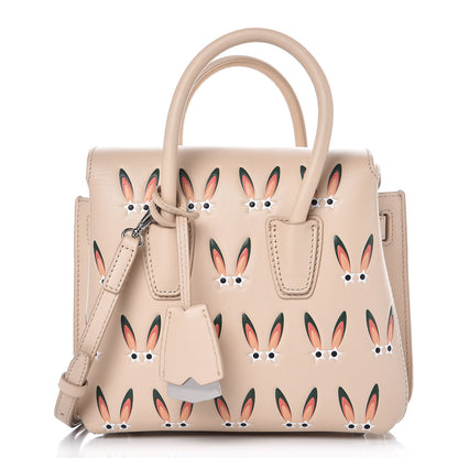 MCM Lambskin Star Eyed Bunny Mini Milla Tote Natural 1 of 27