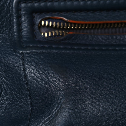 Celine Supple Calfskin Large Phantom Luggage Navy Blue Orange 17 of 17