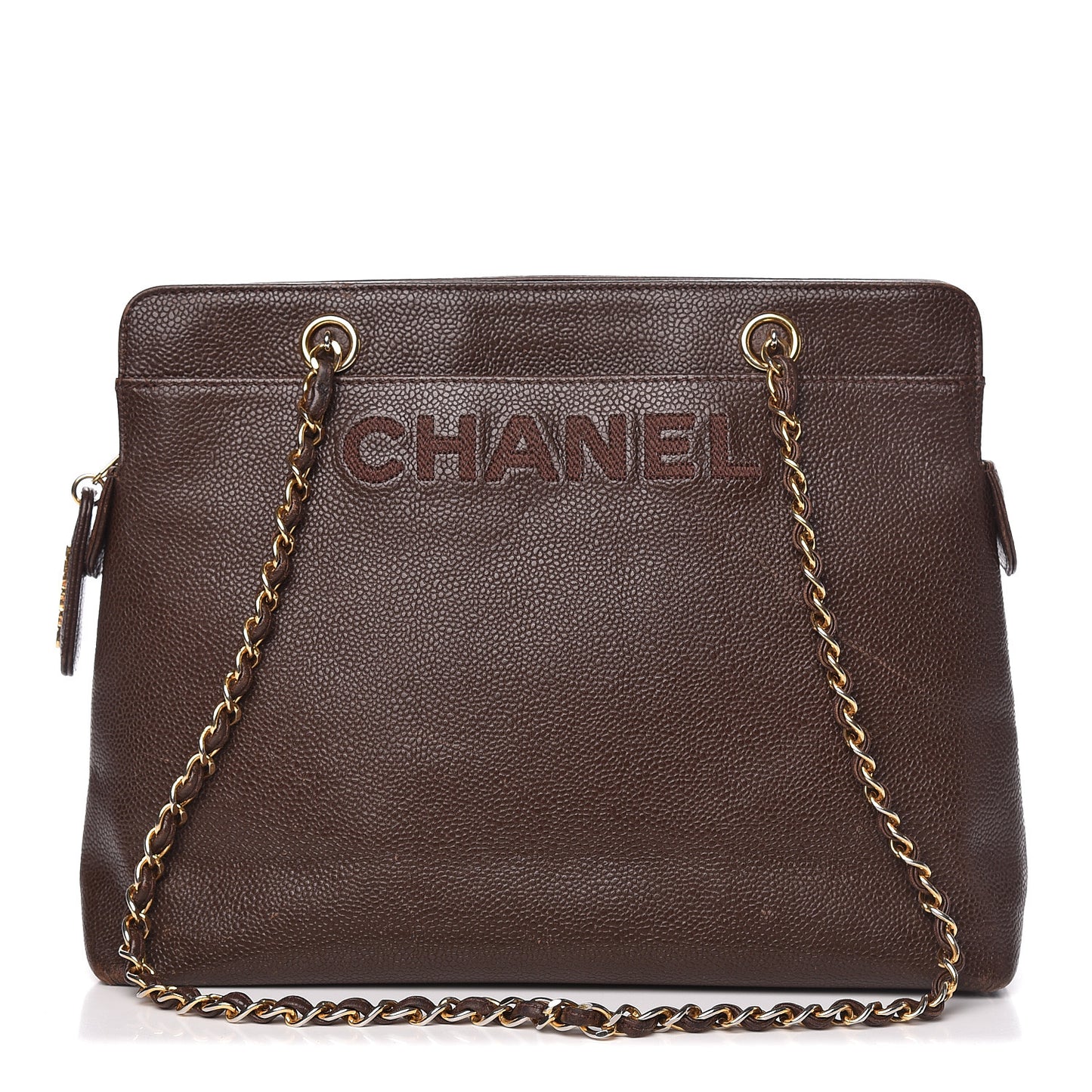 Caviar Shoulder Bag Brown