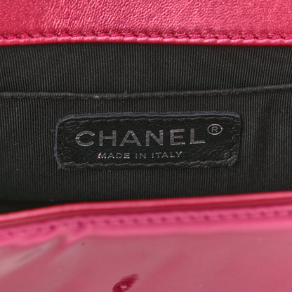 Chanel Metallic Patent Calfskin Quilted Small Boy Flap Pink 6 of 11