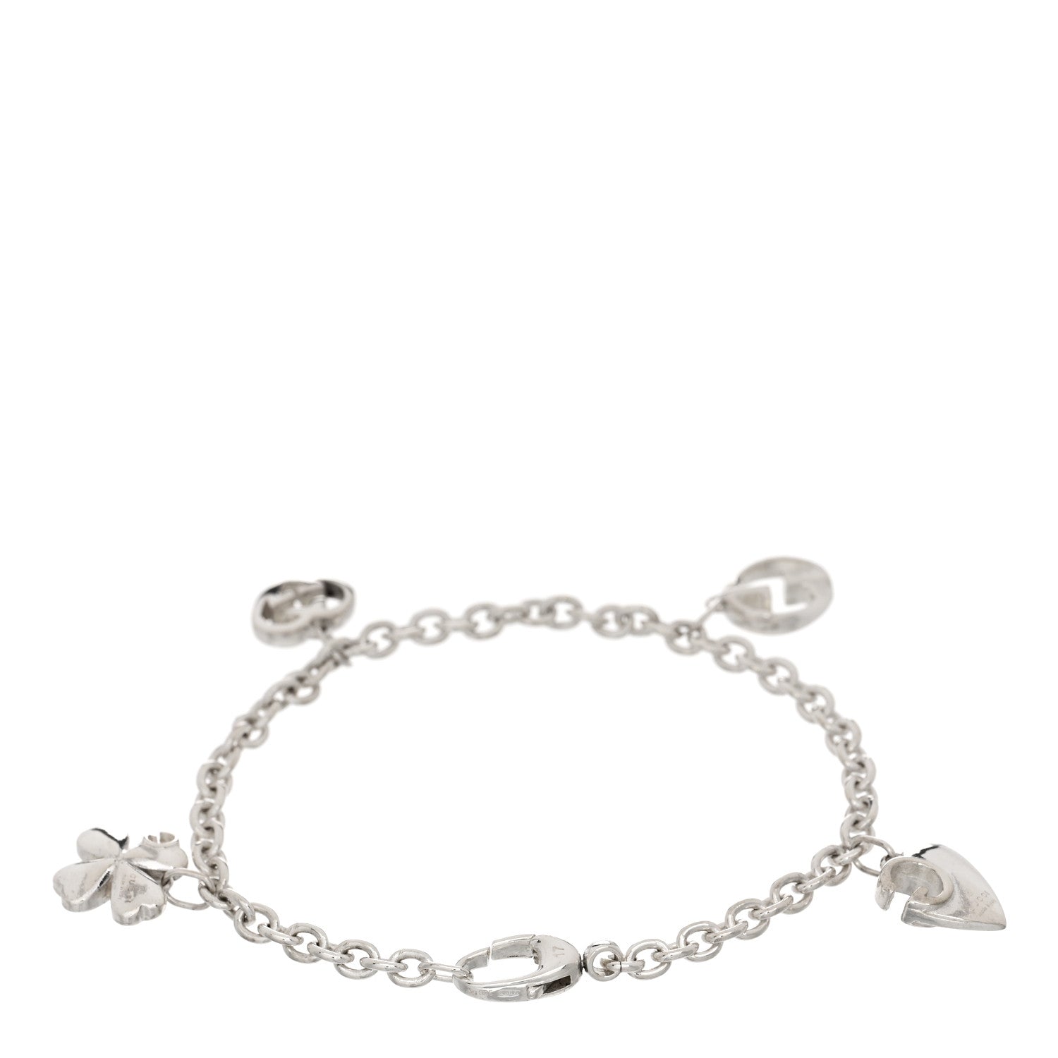Gucci Sterling Silver Charm Bracelet 2 of 3