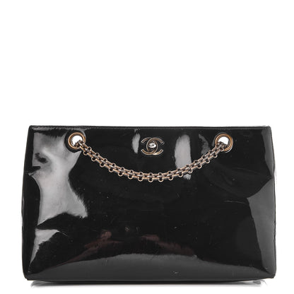 Chanel Patent Mademoiselle Tote Black 1 of 10
