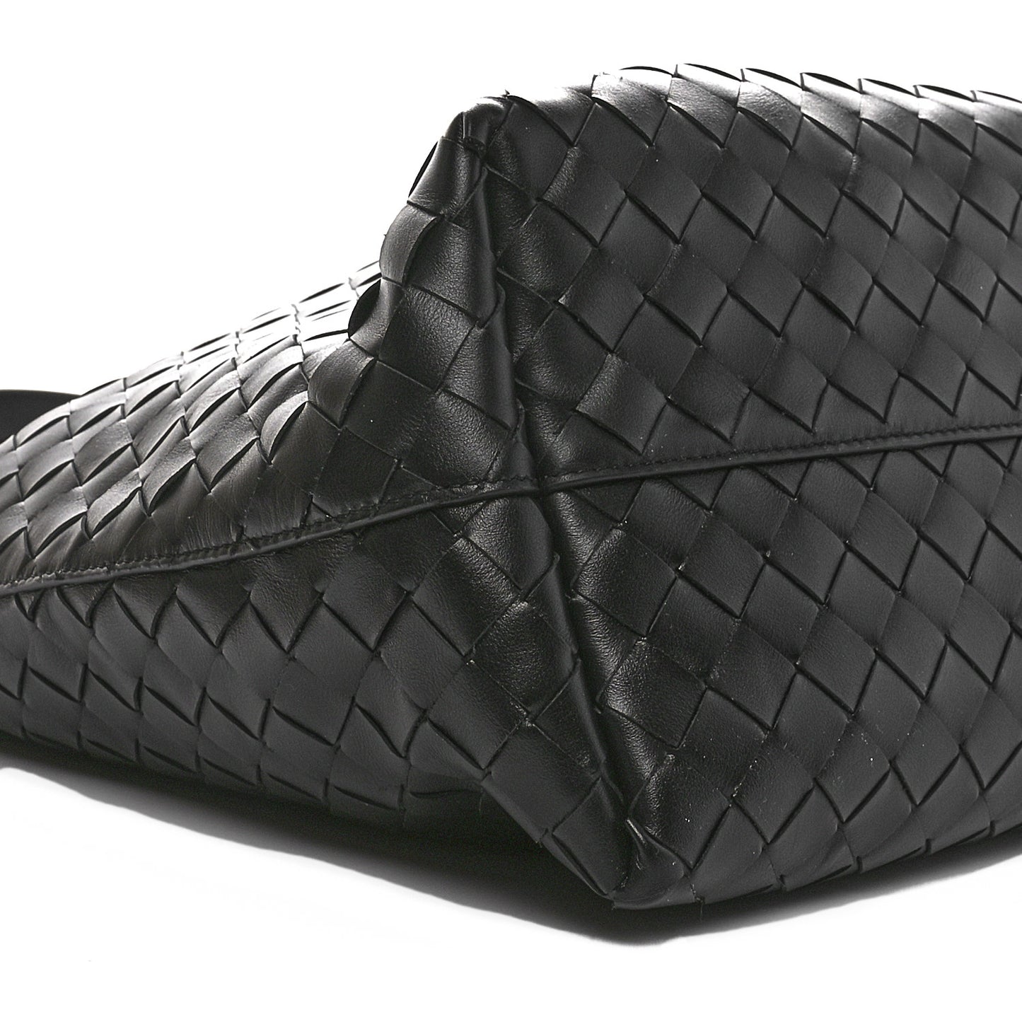Calfskin Intrecciato Zipped Tote Black