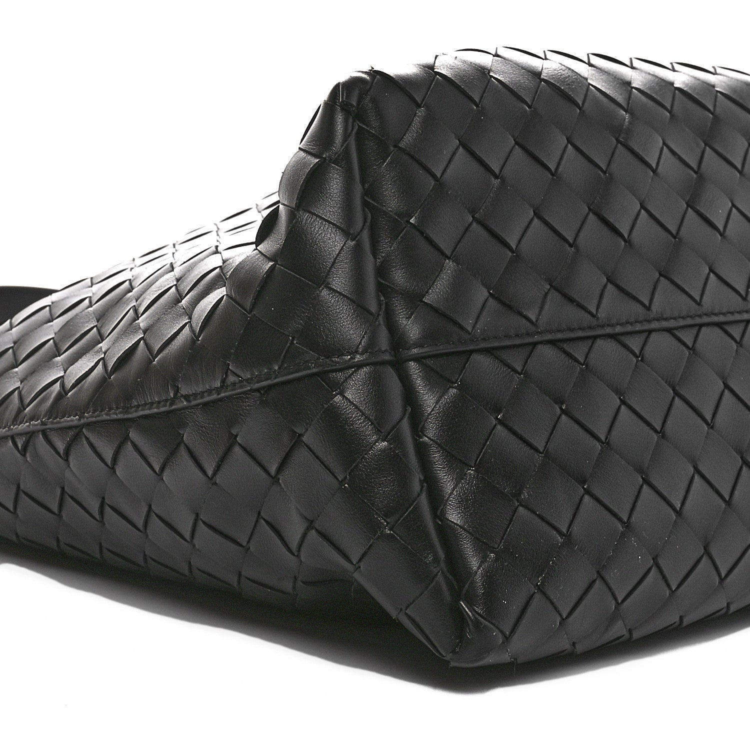 Bottega Veneta Calfskin Intrecciato Zipped Tote Black 8 of 9