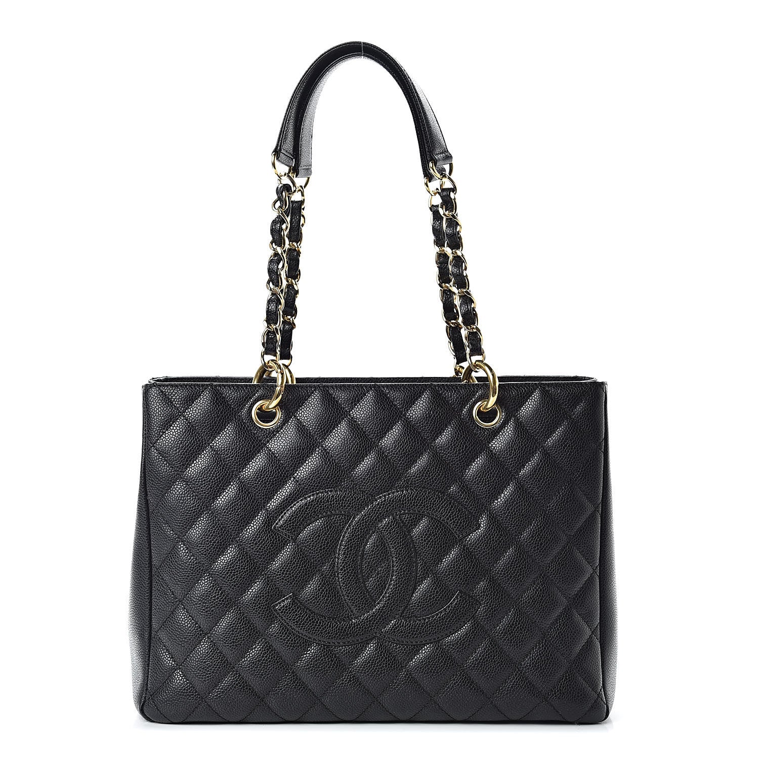 Chanel Caviar Quilted Grand Shopping Tote GST Black 1 of 11