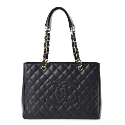Chanel Caviar Quilted Grand Shopping Tote GST Black 1 of 11