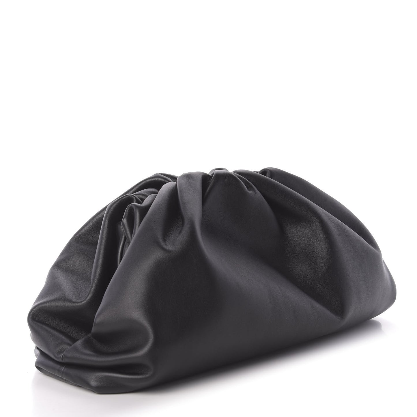 Smooth Butter Calf The Pouch Oversized Clutch Black