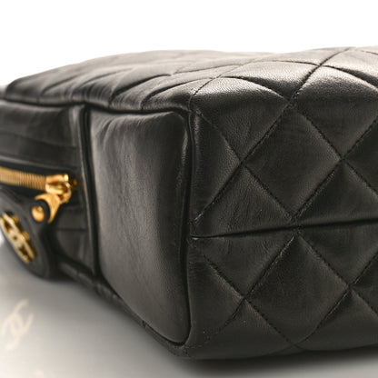 Chanel Lambskin Quilted Shoulder Bag Black 8 of 10