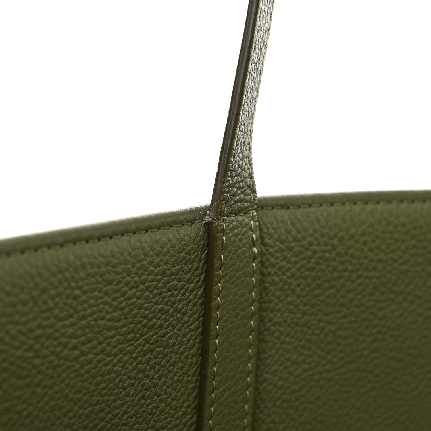 Celine Grained Calfskin Maillon Triomphe Medium Cabas Light Khaki 12 of 12