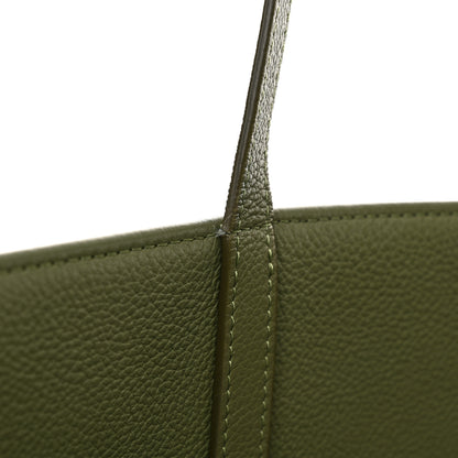 Celine Grained Calfskin Maillon Triomphe Medium Cabas Light Khaki 12 of 12