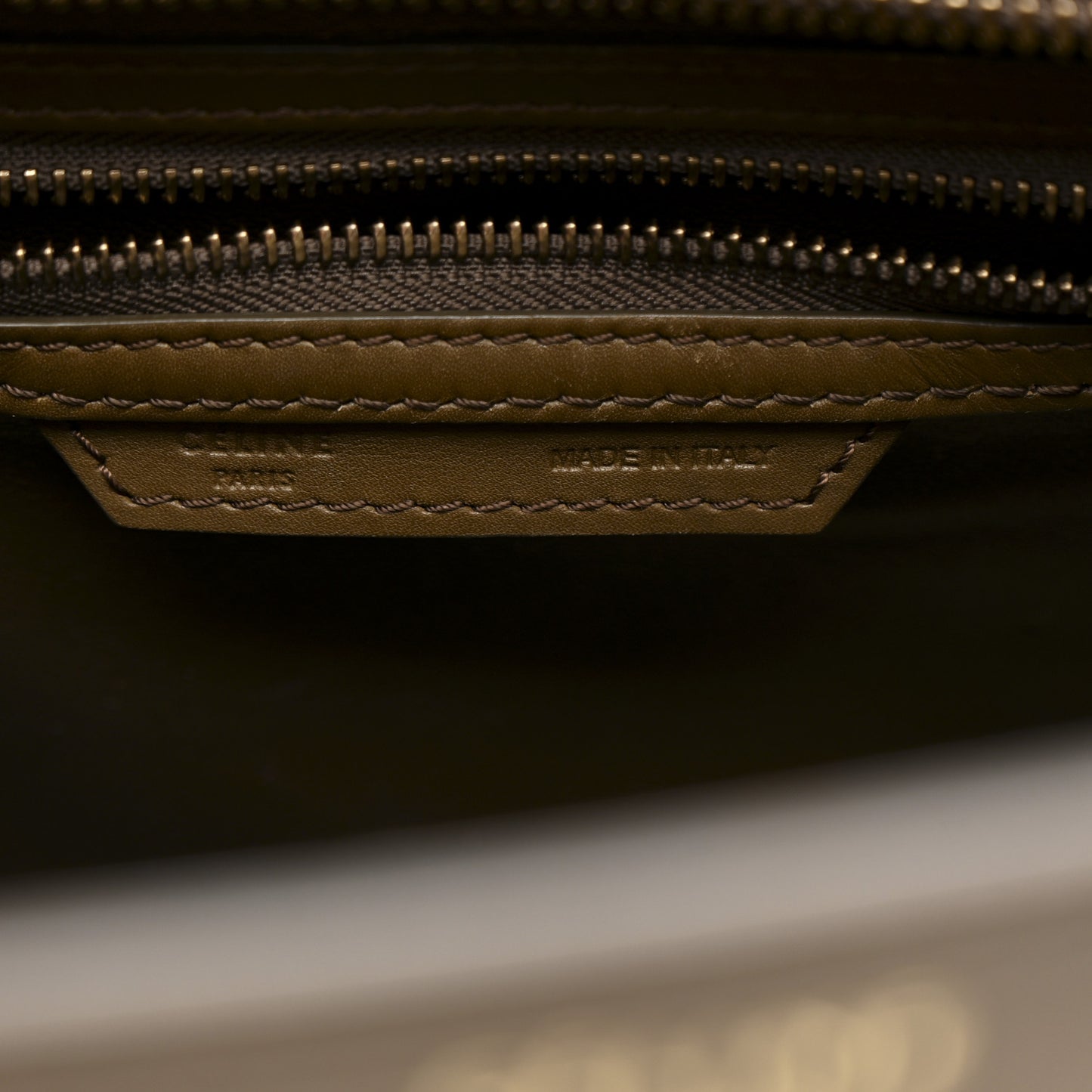 Textured Calfskin Suede Tri-color Mini Luggage Cream