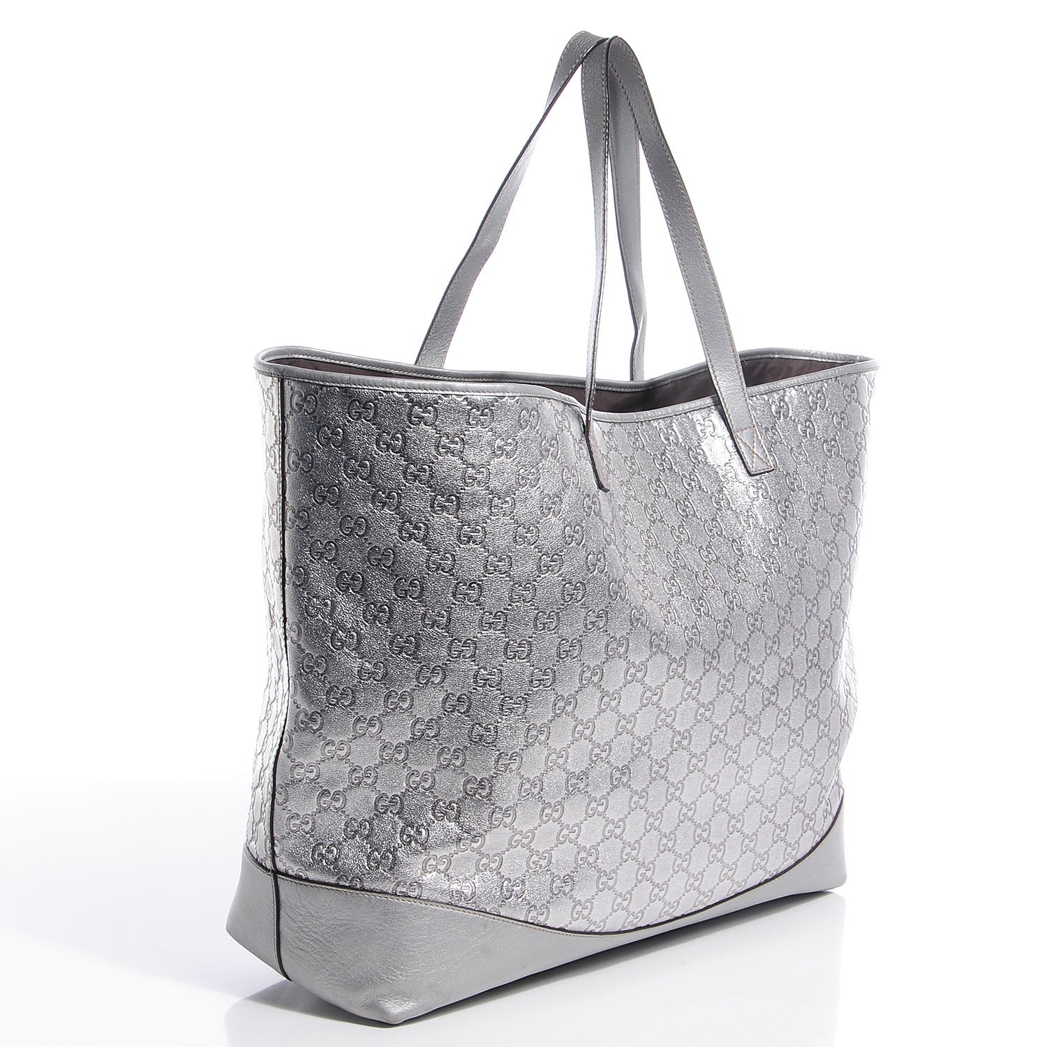 Gucci Guccissima Large Tote Silver 3 of 10