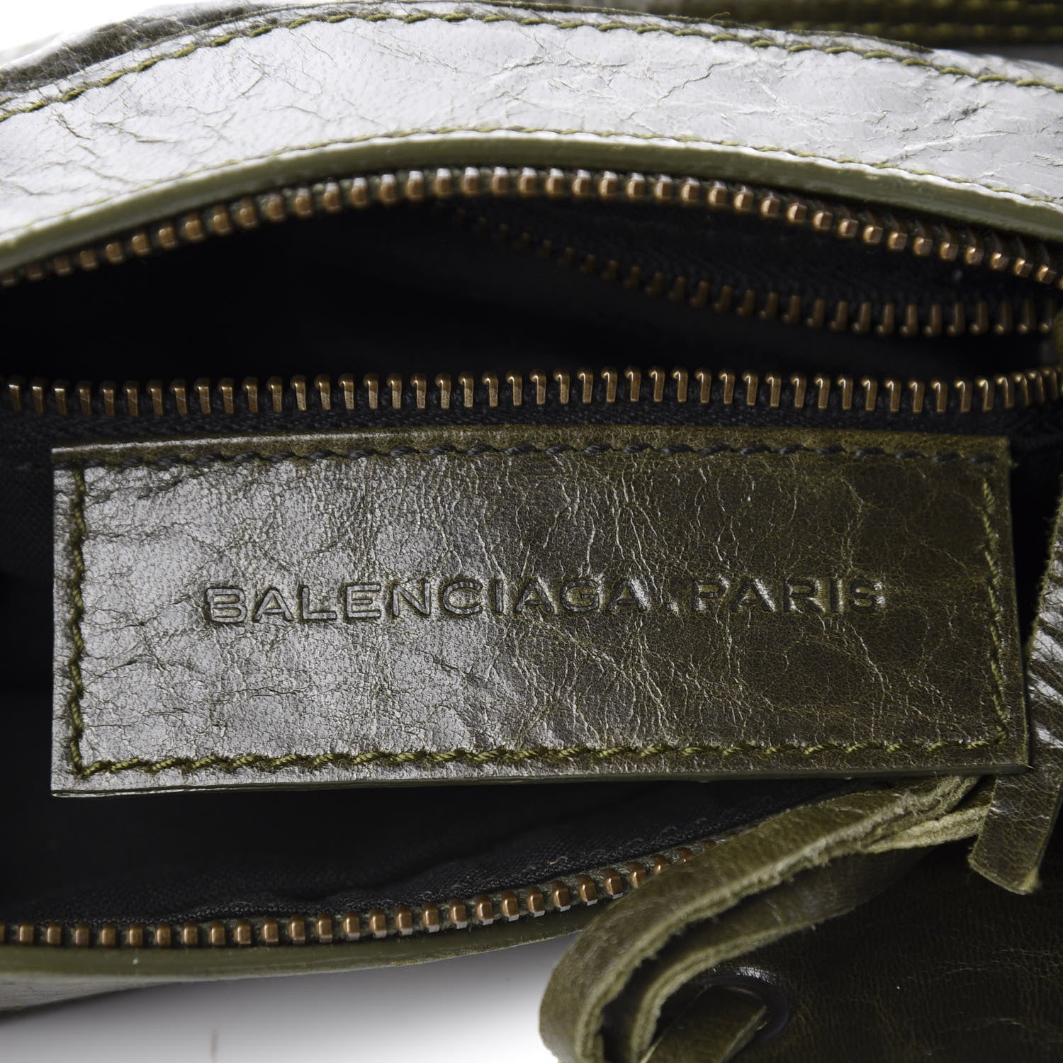 Balenciaga Chevre Classic Hardware Shoulder Bag Olive 5 of 10