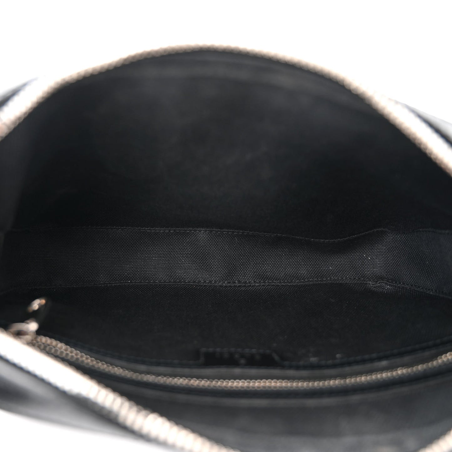 GG Supreme Monogram Azalea Calfskin Retro Interlocking G Wristlet Shoulder Bag Black