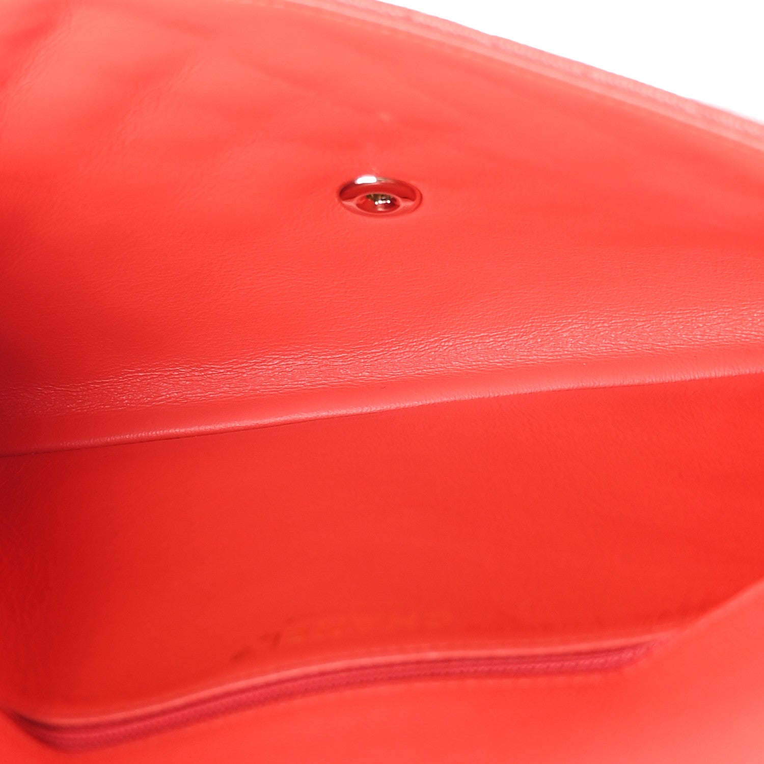 Chanel Caviar Quilted Flap Clutch Red 5 of 7