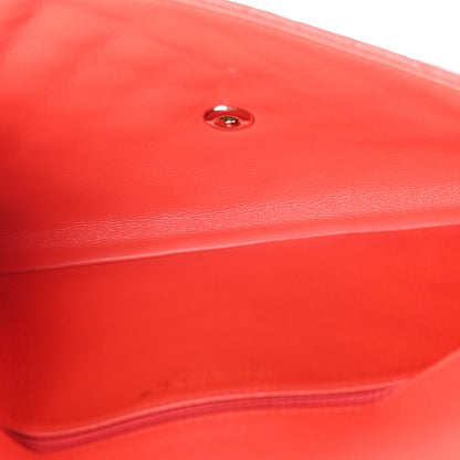 Chanel Caviar Quilted Flap Clutch Red 5 of 7