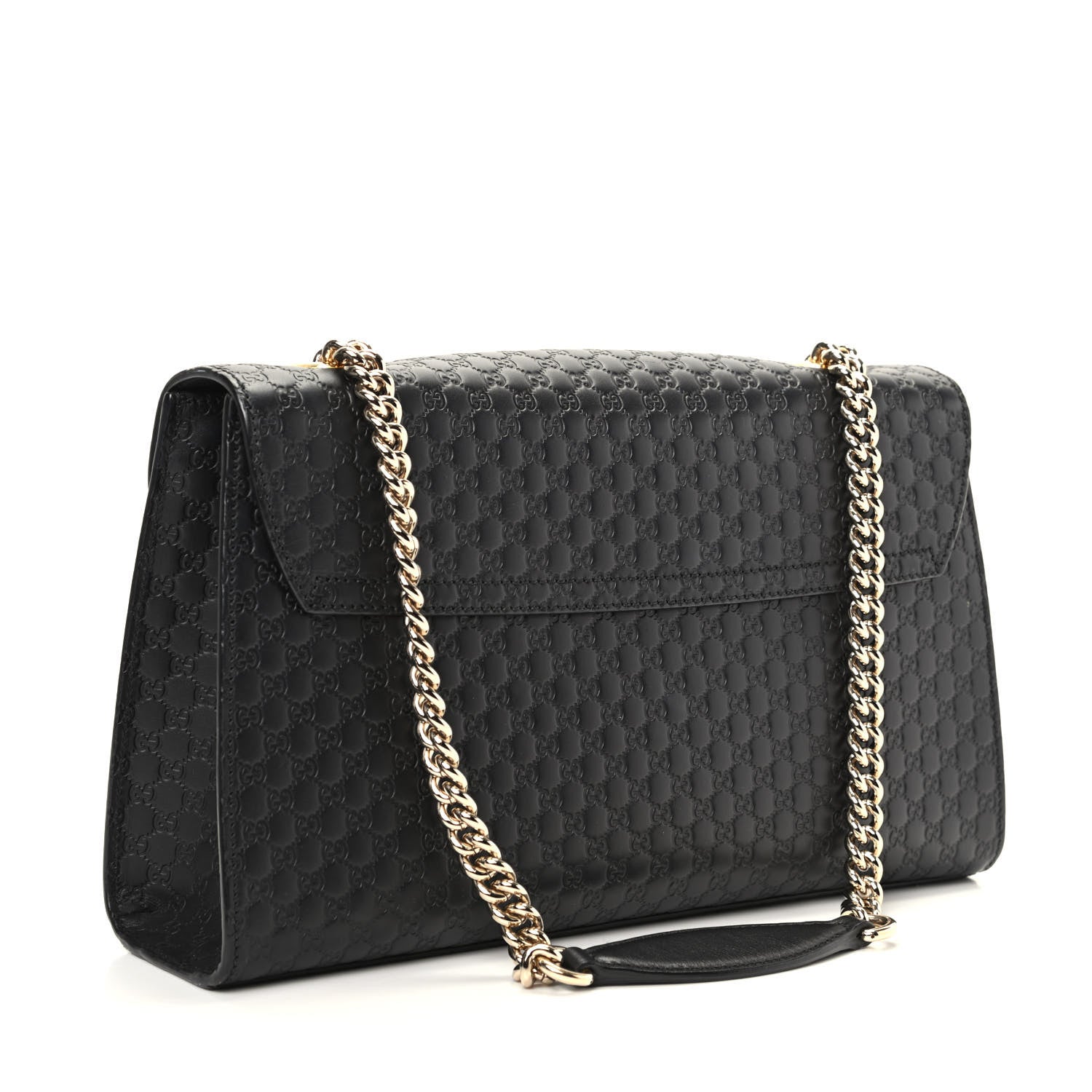 Gucci Microguccissima Medium Emily Chain Shoulder Bag Black 3 of 9