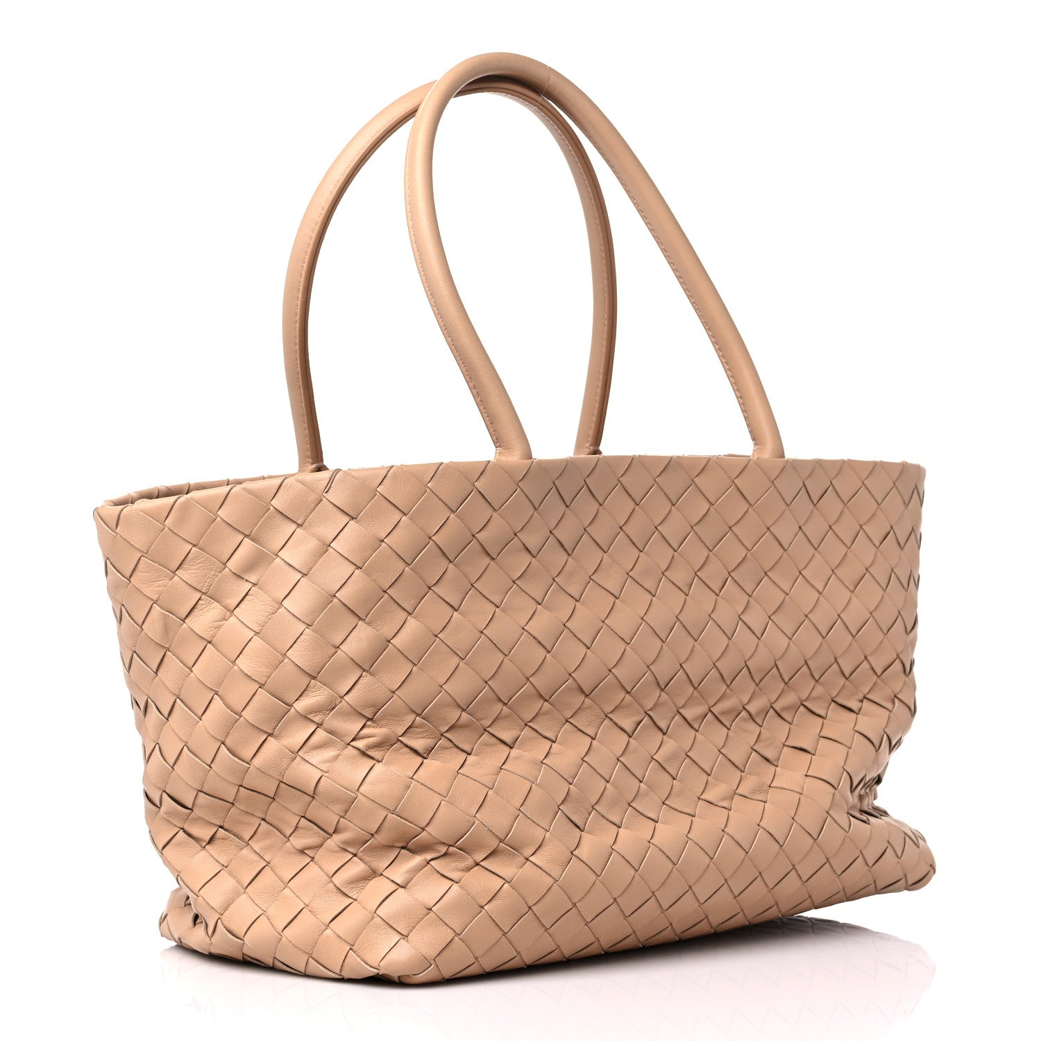 Bottega Veneta Nappa Intrecciato Tote Bag Almond 3 of 8