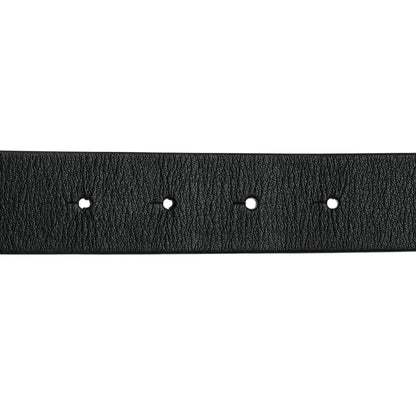 Chanel Calfskin Metal Enamel CC Belt 80 32 Black White 6 of 6