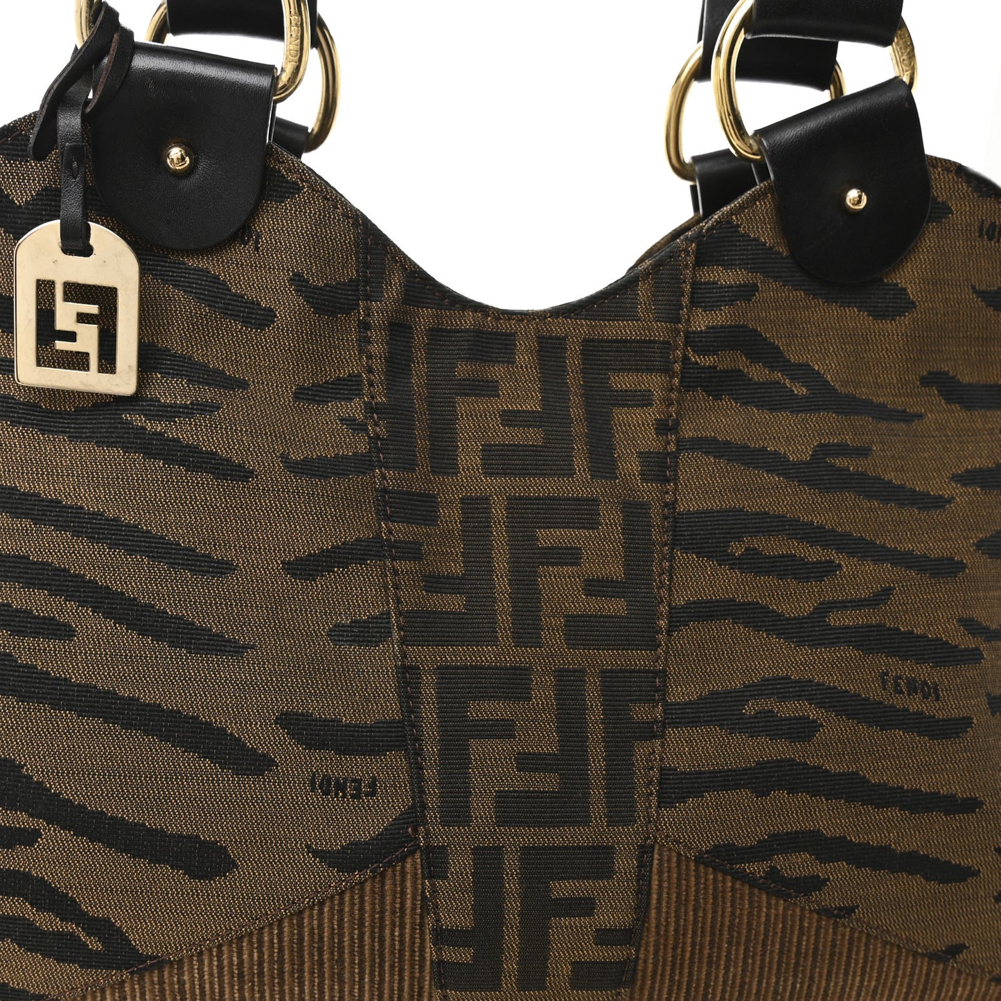 Zucca Large Devil Trapezio Tote Tobacco