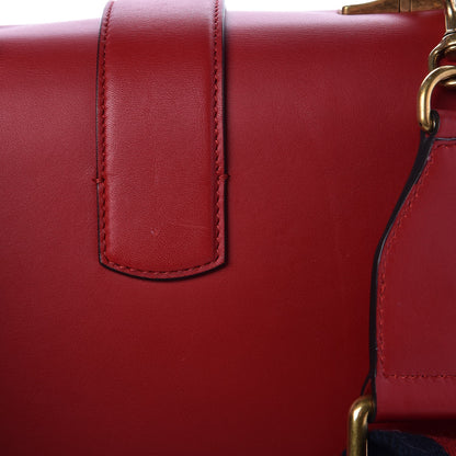 Gucci Moon Calfskin Web Large Dionysus Bamboo Top Handle Bag Hibiscus Red 9 of 9