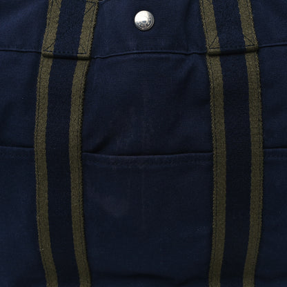 Hermes Canvas Herline GM Tote Navy 8 of 12