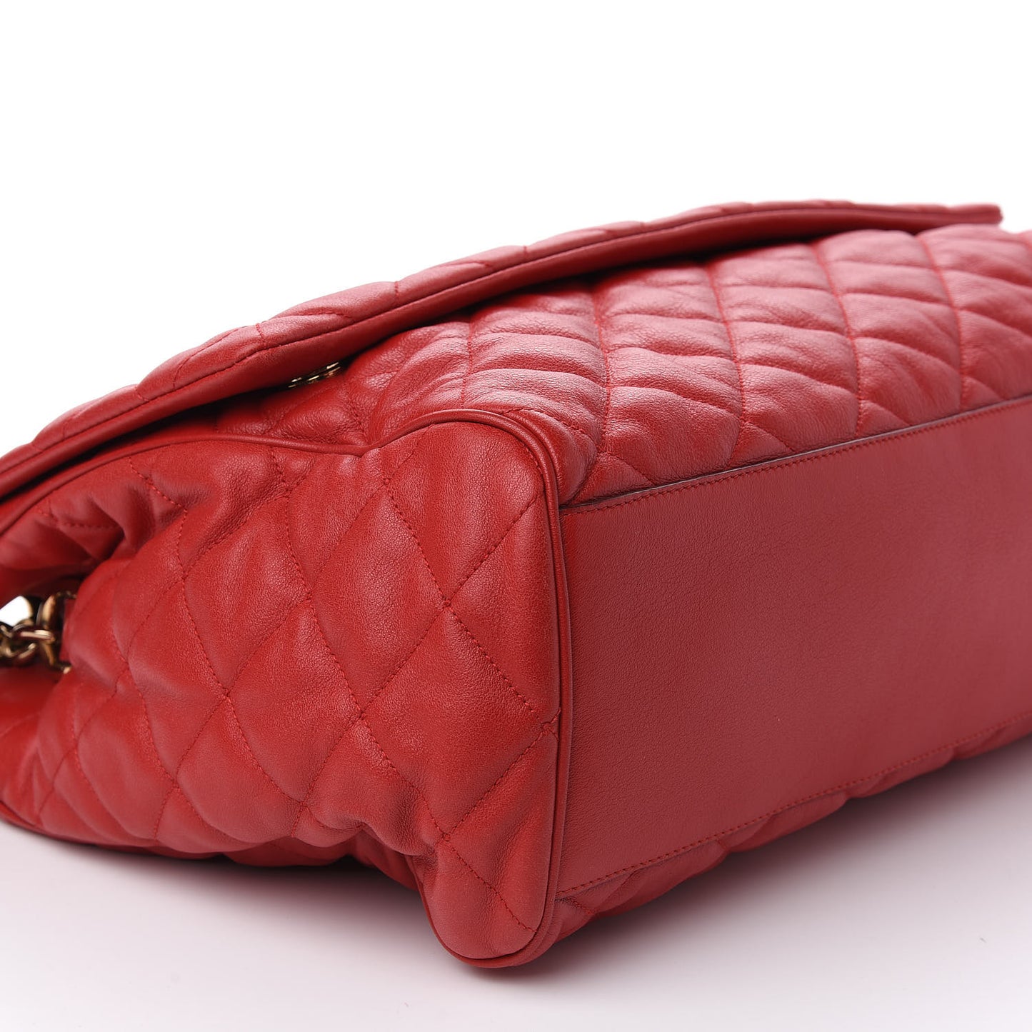 Lambskin Quilted Miss Kate Shoulder Bag Red