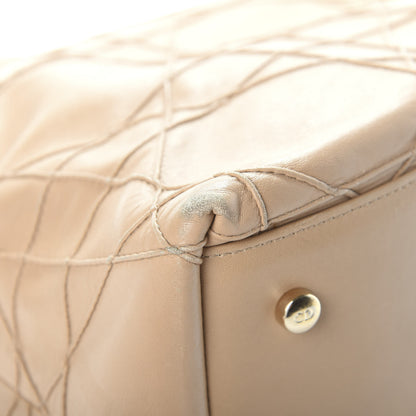 Christian Dior Lambskin Cannage Medium Granville Tote Beige 17 of 20