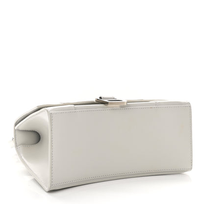 Balenciaga Shiny Box Calfskin Small Hourglass Top Handle Bag Chalky White 4 of 11