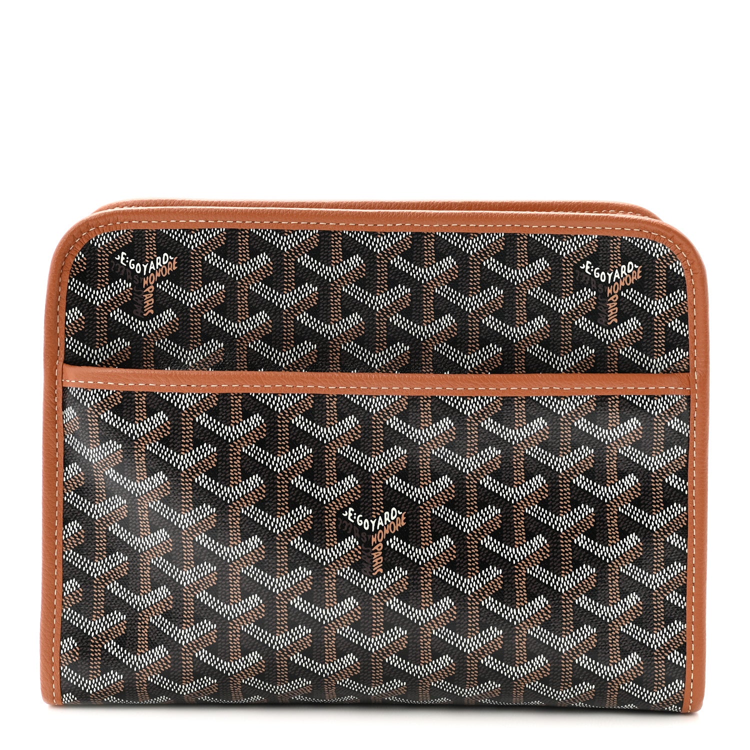 Goyard Goyardine Jouvence MM Toiletry Pouch Black Gold 1 of 5