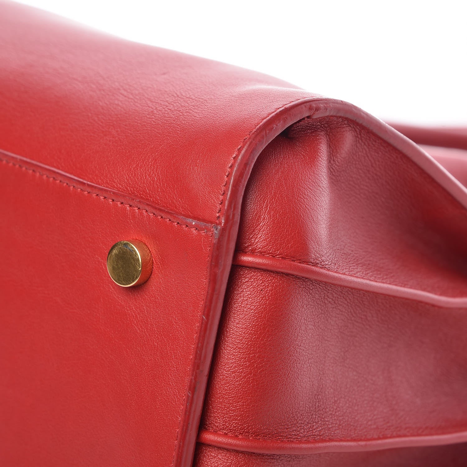 Saint Laurent Calfskin Small Sac De Jour Lipstick Red 17 of 18