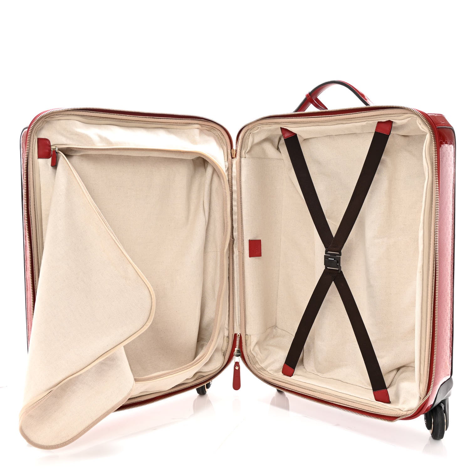 Gucci Patent Microguccissima Carry On Suitcase Red 7 of 16