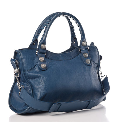 Balenciaga Agneau Giant 21 Silver Hardware City Bleu 4 of 17