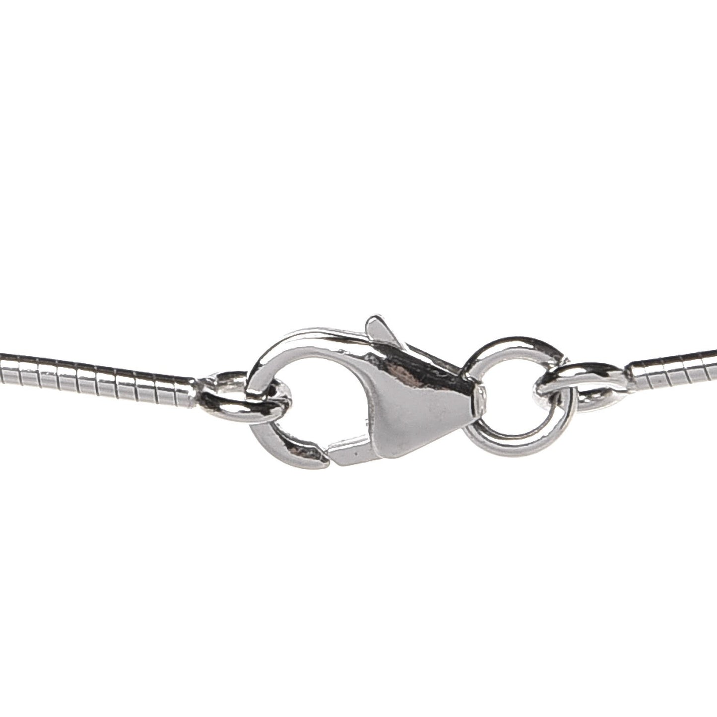 Lacquered Palladium Pop H Pendant Necklace White