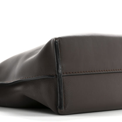 Loewe Calfskin Mini Flamenco Knot Clutch Chocolate 9 of 12