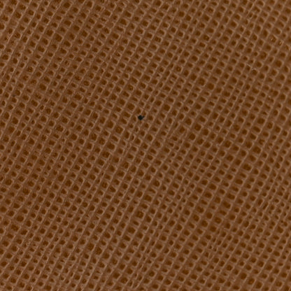 Prada Saffiano Triangle Zip Around Wallet Caramel 9 of 9