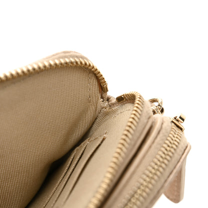 Chanel Metallic Lambskin Quilted Small Clutch With Chain Gold 12 of 13