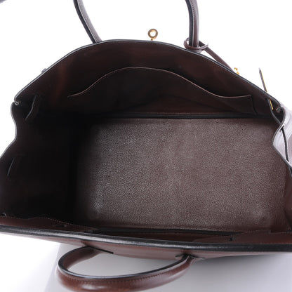 Hermes Courchevel Birkin 35 Chocolate 8 of 36