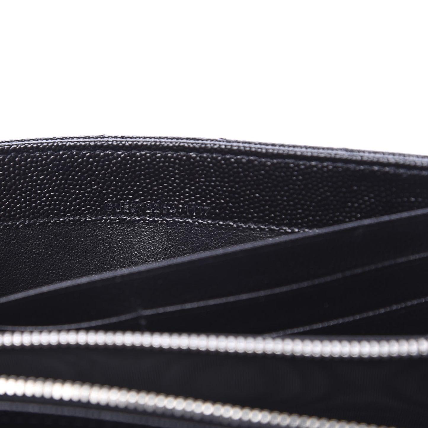 Grain De Poudre Matelasse Chevron Monogram Flap Wallet Black