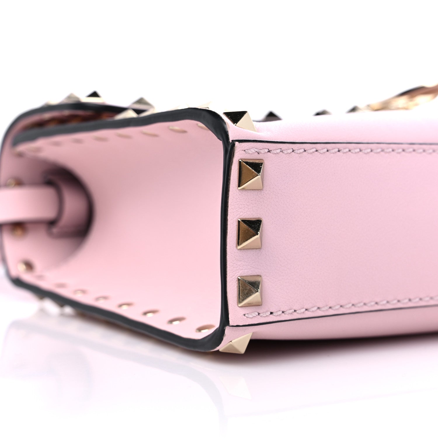Valentino Garavani Vitello Medium Rockstud Flip Lock Crossbody Bag Rose Quartz 7 of 8