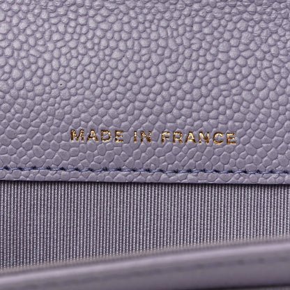 Chanel Caviar Quilted Boy Flap Card Holder Light Purple 7 of 7