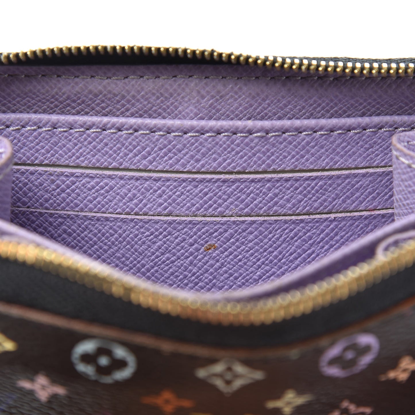 Monogram Multicolor Zippy Coin Purse Black Violet