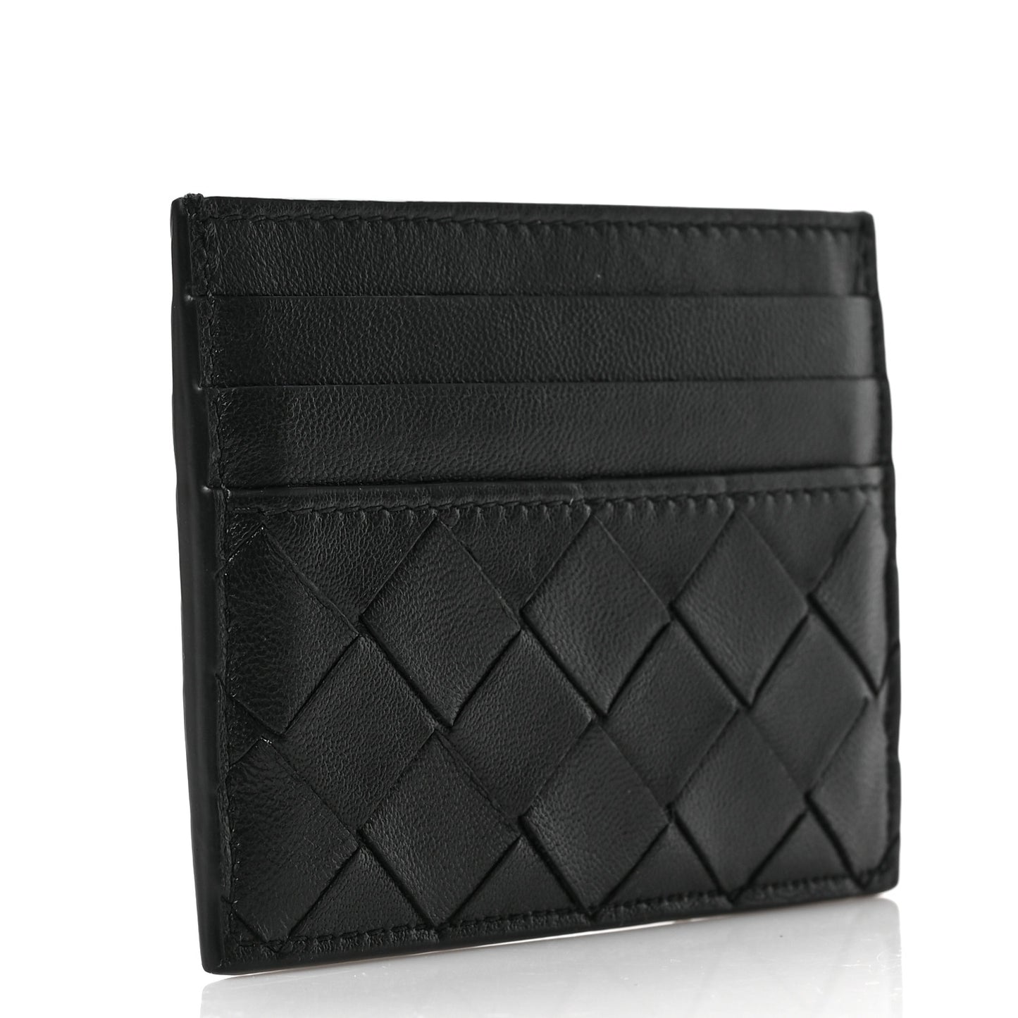 Nappa Intrecciato VN Card Case Black